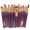 Purple, variant on Purple Makeup Brush Set, 20PCS Makeup Brush Collection, Synthetic Fibers Concealer Brush, Foundation Brush, Powder Brush, Eyeshadow Brush, Complete Makeup Brush Set
