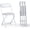 White, variant on 4 PACK White Foldable Plastic Chair | Folding & Stackable | 350 lbs Capacity Steel Frame Seats for Indoor Outdoor | Commercial Use Events Wedding Party Events Bulk Picnic Kitchen Dining