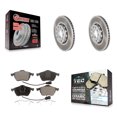 thumbnail image 1 of Transit Auto Front Coated Disc Brake Rotors and Ceramic Pads Kit for Car Audi A6 Quattro 100 KGT-100204, 1 of 11