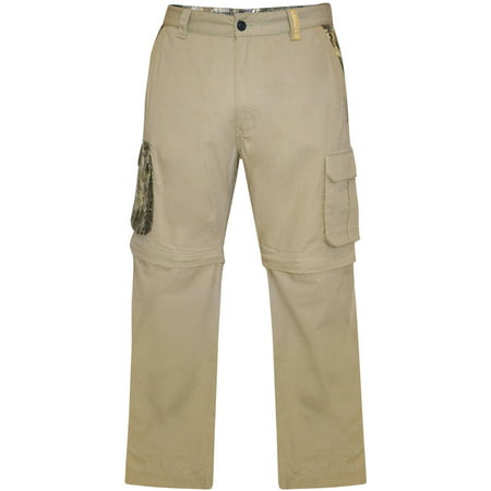 Realtree Men's Ripstop Cargo Pant with Zip Off Legs - Walmart.com