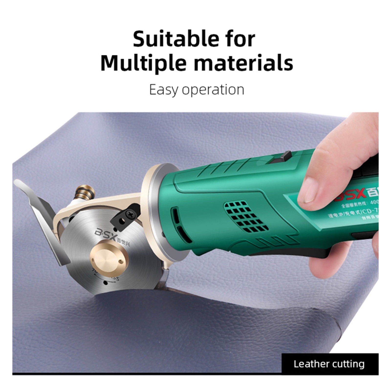 12V Lithium Battery Electric Scissors Fabric For Leather Cloth Cordless Electric Cutting Rechargeable Handheld Cutter Tool
