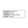 thumbnail image 3 of Huile de sésame pure Great Value, 3 of 4