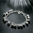 thumbnail image 2 of QQTDFG 925 Sterling Silver Bells Link Chain Bangle Bracelet For Men And Women-default, 2 of 5