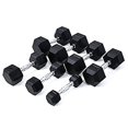 thumbnail image 4 of Mancuernas hexagonales Zhivalor goma para hombres y mujeres, 4 of 4