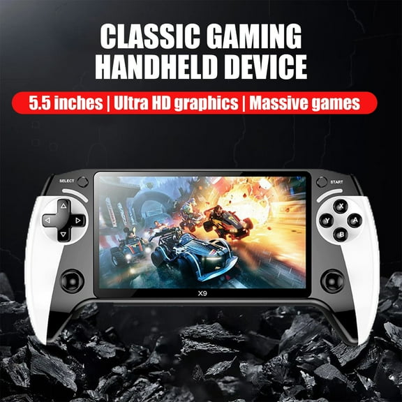 X9 Handheld Gaming Console, Featuring Over 6,200 Games, Supports 32GB Memory Card Expansion, And Supports Ten Major Emulators Including ZIP/MAME/GBA/GBC/GB/NES/SFC/FC/SMD/MD