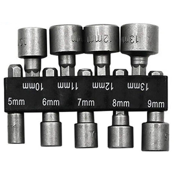 Rooha 9/14Pcs 5Mm-13Mm Hex Sockets Sleeve Nozzles Nut Driver Set Screwdriver Set Schroevendraaier Set Bits Sets Tools Socket Wrenches