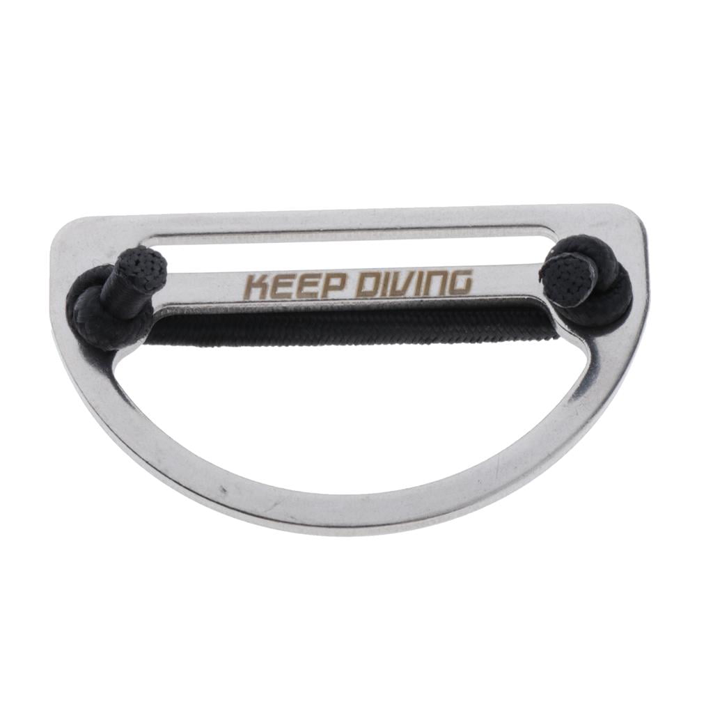 Stainless Steel Diving Weight Belt T Buckle Adjustable Weight Webbing Slider 