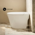 Hugo OnePiece 12" Roughin 1.1 GPF Top Flush Elongated Toilet in