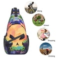 thumbnail image 6 of ZICANCN Skull Painting Scary Crossbody Sling Bag for Men Women - Casual Shoulder Backpacks for Travel Sport Climbing Runners Daypack, 6 of 9