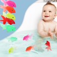 thumbnail image 2 of 5 piezas de peces de colores flotantes de simulación de 14,5 cm, juguete de pesca para niños con TPR suave translúcido, 2 of 5