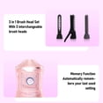 thumbnail image 4 of Electric Heated Eyelash Curler, USB Charging with 3 Temperature Modes 3 Replacement Brush Heads, Smart Memory Function Light Indicators, for Beautiful Long Lasting Curls, 4 of 7