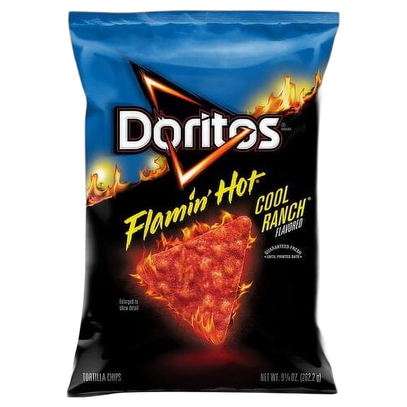 Doritos Tortilla Chips Flamin' Hot Cool Ranch, 9.25 Oz