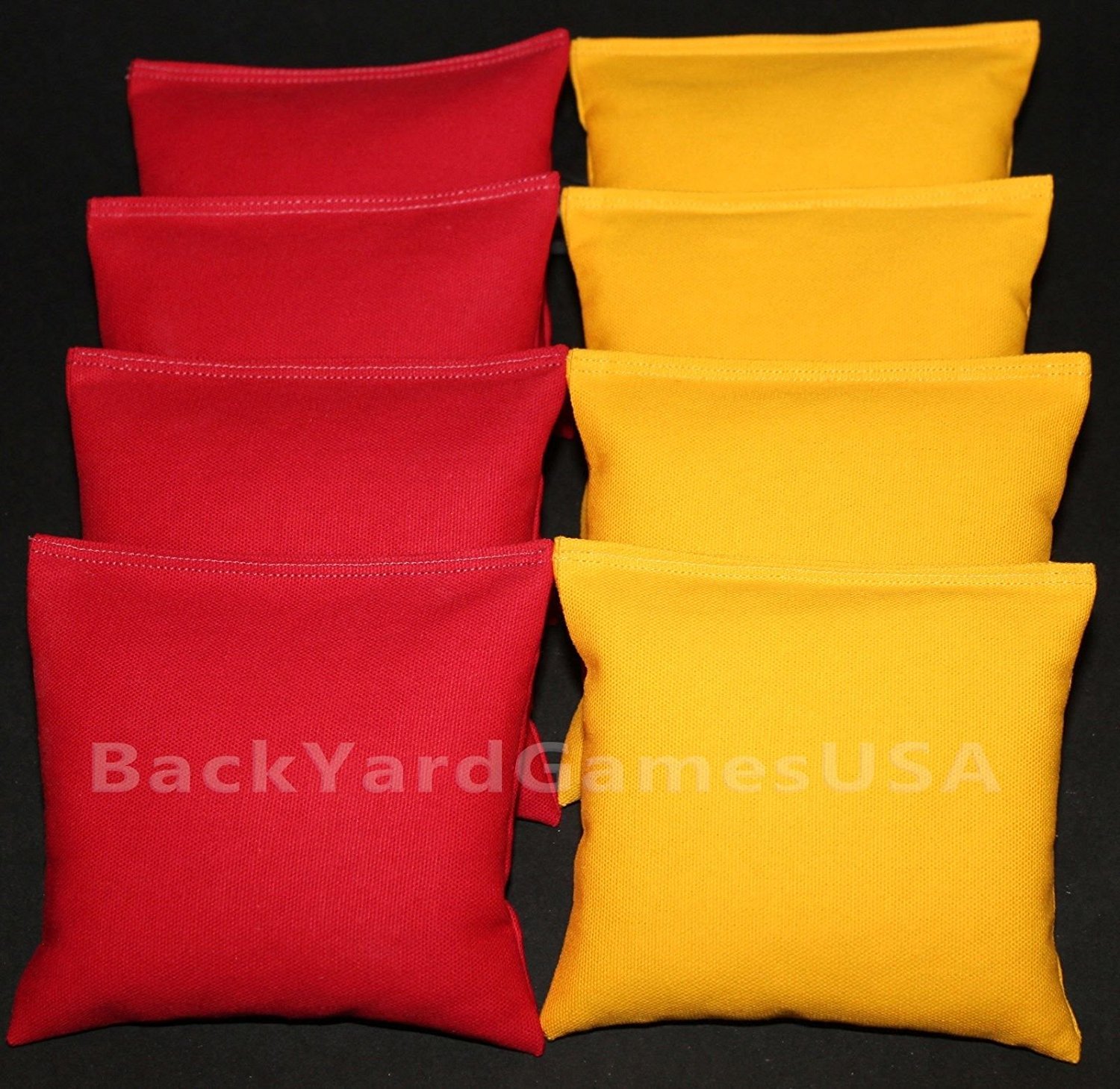 8 CORNHOLE BEANBAGS made w USC TROJANS Fabric ACA Reg Bags Top Quality