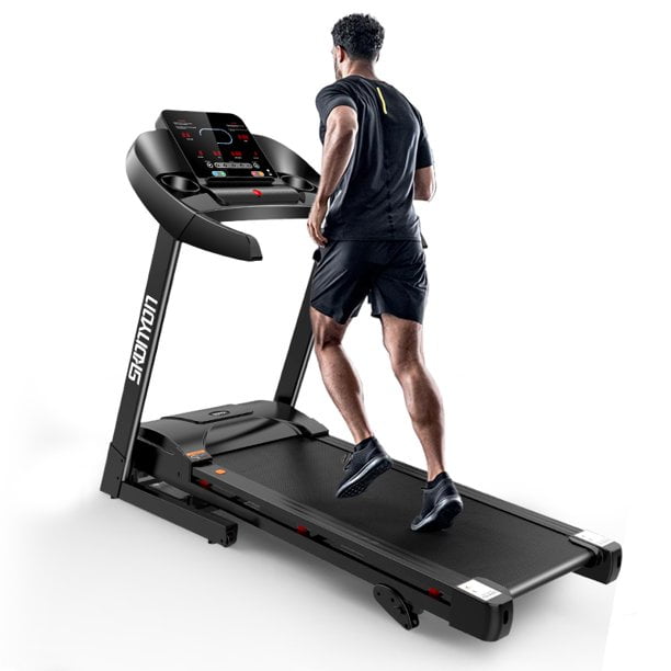 Treadmill Speaker LED Display Bluetooth office home fitness gym 2.5 HP Black US 