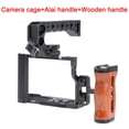 thumbnail image 1 of LUMIX S9 Camera Cage Wooden Side Handle Top Hand Grip Quick Release Plate Cage Rig Protective For Panasonic LUMIX S9 Camer Wooden handle, 1 of 6