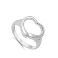 thumbnail image 4 of High Polish Heart Promise Purity Ring .925 Sterling Silver Band Jewelry Female Male Unisex Size 8, 4 of 4