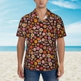 thumbnail image 6 of Picia 70s Groovy Hippie Retro Gentle Cotton Regular Fit Short Sleeve Casual Hawaiian Shirt for Men-3X-Large, 6 of 9
