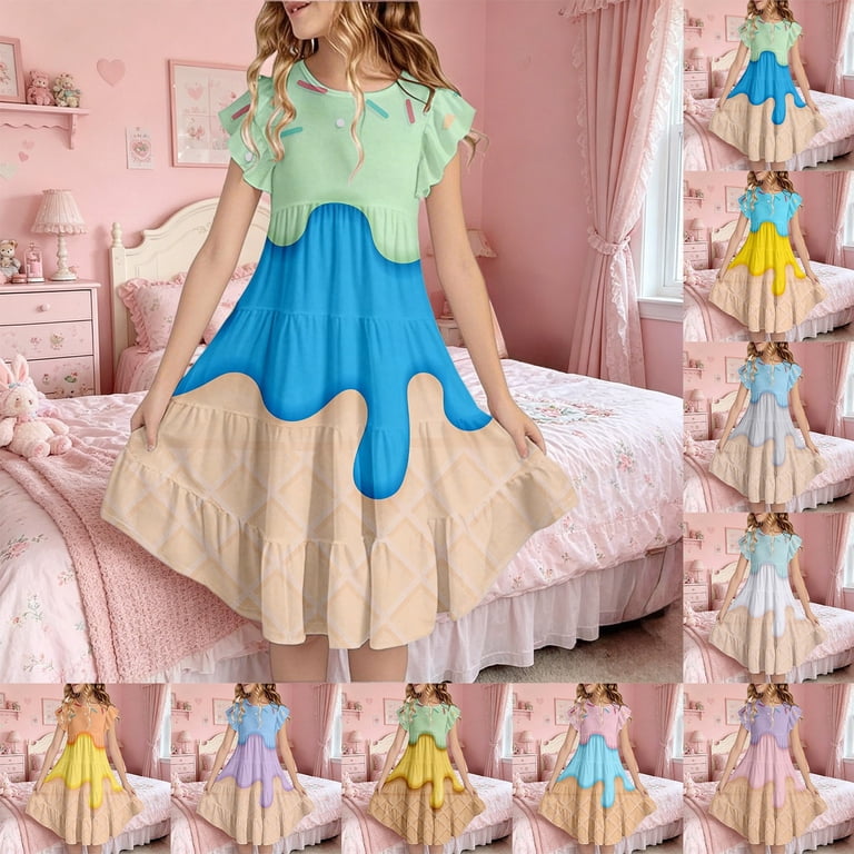 ice cream short dress Cute Ice Cream Dresses with Built-In Shorts on Sale