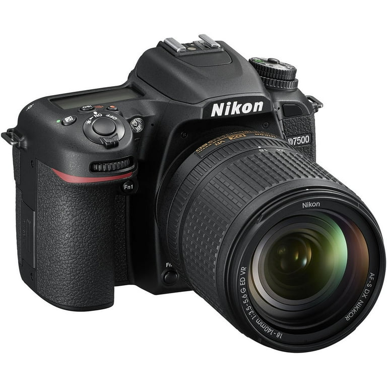 Nikon D7500 DSLR Camera with 18-140mm VR Lens, 20.9MP, 4K UHD
