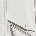 thumbnail image 4 of LODIENY Mens Big and Tall (M-5XL) Jacket Classic Fit Collared Outdoor Windbreaker Relaxed Fit Snap Button Coat with Zipper Pockets White L, 4 of 5