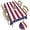 Multi Color-02, variant on Rectangle Tablecloth Waterproof Spillproof Table Cloths,Independence Day Red White Stripe Wipeable Table Cover for Kitchen Dining Camping Indoor Outdoor Tables 52" x 70",White Star on Navy Blue