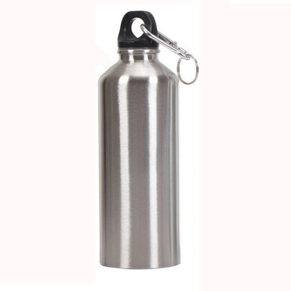 Stainless Steel Water Bottle, Steel Water Bottle, Sports Water Bottles Reusable, Leak Proof Water Bottle with Carry Handle, Durable Metal Flask for Fitness Gym Cycling 400ML
