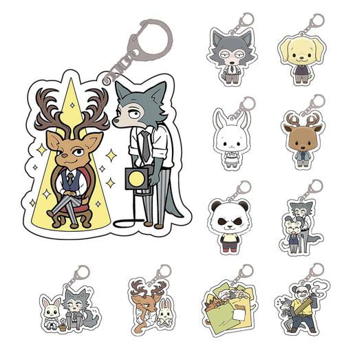 Anime BEASTARS Legosi Cosplay Acrylic Cards Holder Pendant Card Case Gift 