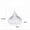 White, variant on Diamond Drop-Shaped Glass Jewelry Organizer - Clear Earring Bracelet Hair Tie Storage Box for Vanity Dresser Nightstand Display Case