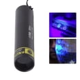 thumbnail image 3 of Small Flashlight, Blacklight Flashlight LED Mini Ultraviolet Torches, USB Black Light Zoomable Detector for Dog Cat Pet Urine, Stain,Bed Bugs, 3 of 5