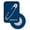 Blue, variant on BibBits Magnetic Race Bib Holders (Safety Pin Design) - Red