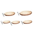 thumbnail image 5 of SPRING PARK 10Pcs/Set Unfinished Wood Slices Natural Wood Rounds with Pre-drilled Hole and Twine String for Christmas Crafts Ornaments Party Wedding Decoration, 5 of 7