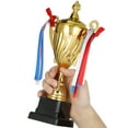 thumbnail image 3 of Dytern Party Trophy Award Large Metal Trophy Sports Trophy Celebration Trophy Cup Winning Prize Party Trophy Decor, 3 of 10