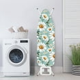 thumbnail image 3 of HELLHERO Ironing Board Cover 15x54 Inch, Daisies Print Stain Resistant Cover Heavy Duty Padded Iron Board Cover with Elastic Edge and Hook and Loop Fasteners, 3 of 5