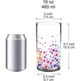 thumbnail image 2 of Xianyou- Lot de 4 Gobelets en Plastique de 16 Onces, Verres en Plastique, Verres à Boire Résistants aux Chocs, Gobelets Incassables, Réutilisables / Sans BPA / Support Supérieur Lavables au Lave-Vaisselle (3D Cœur), 2 of 4