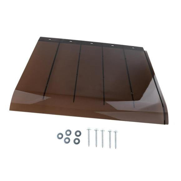 LOVIVER Window Awning Door Canopy Brown Front Door Canopy for Terrace Garage Outside 50cmx35cm