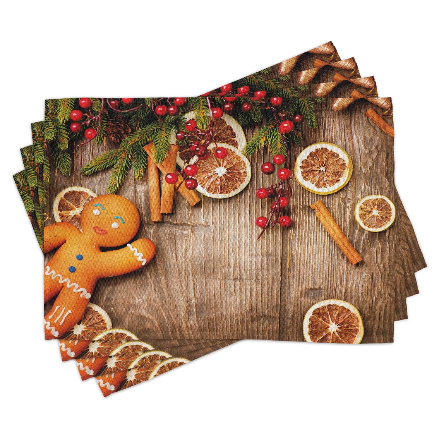 Cinnamon Blossoms Placemats and Coasters 12 items 