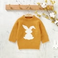 thumbnail image 4 of KAUOD Baby Boys Girls Easter Knit Sweater Cute Bunny Crewneck Pullover Sweater Long Sleeve Sweatshirt Fall Clothes, 4 of 9