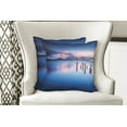 thumbnail image 4 of Ambesonne Blue Throw Pillow Cover 2 Pack, Sky Reflection on Water, 24", Royal Blue, 4 of 6