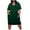 Green, variant on IROINNID Plus Size Dress For For Women V Neck Summer Casual Sundresses Pocket Knee Short Sleeve With Pockets Summer