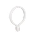 thumbnail image 1 of Unique Bargains Curtain Rings Plastic Drapery Ring with Snap Closure for Curtain Rods White 10 Pcs, 1 of 3