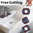 thumbnail image 3 of Sikiie Vintage Corn Pattern in Red Blue Splash Guard for Sink Faucet-1 PC Super Absorbent Fast Drying Mat Sink Gadgets-Splash Guard for Kitchen, Sink Mat, 3 of 7