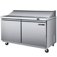thumbnail image 4 of Maxx Cold V-Series 2 Door Refrigerated Sandwich and Salad Prep Station, 48"W, 13.2 cu ft, in Stainless Steel (MVR48SHC), 4 of 4