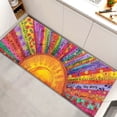 thumbnail image 5 of 3D Printed Rainbow Long Rug, High-Grade Flannel, Thick Non-Slip Backing for Kitchen, Laundry, Bedside, Bathtub Mat, Various Sizes for Hotel & Home Decor, 5 of 14