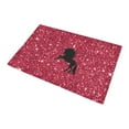 thumbnail image 3 of CADecor sparkling unicorn red Non-Slip Bath Rug Bath Mat Rug Doormat 30x18 inches, 3 of 3