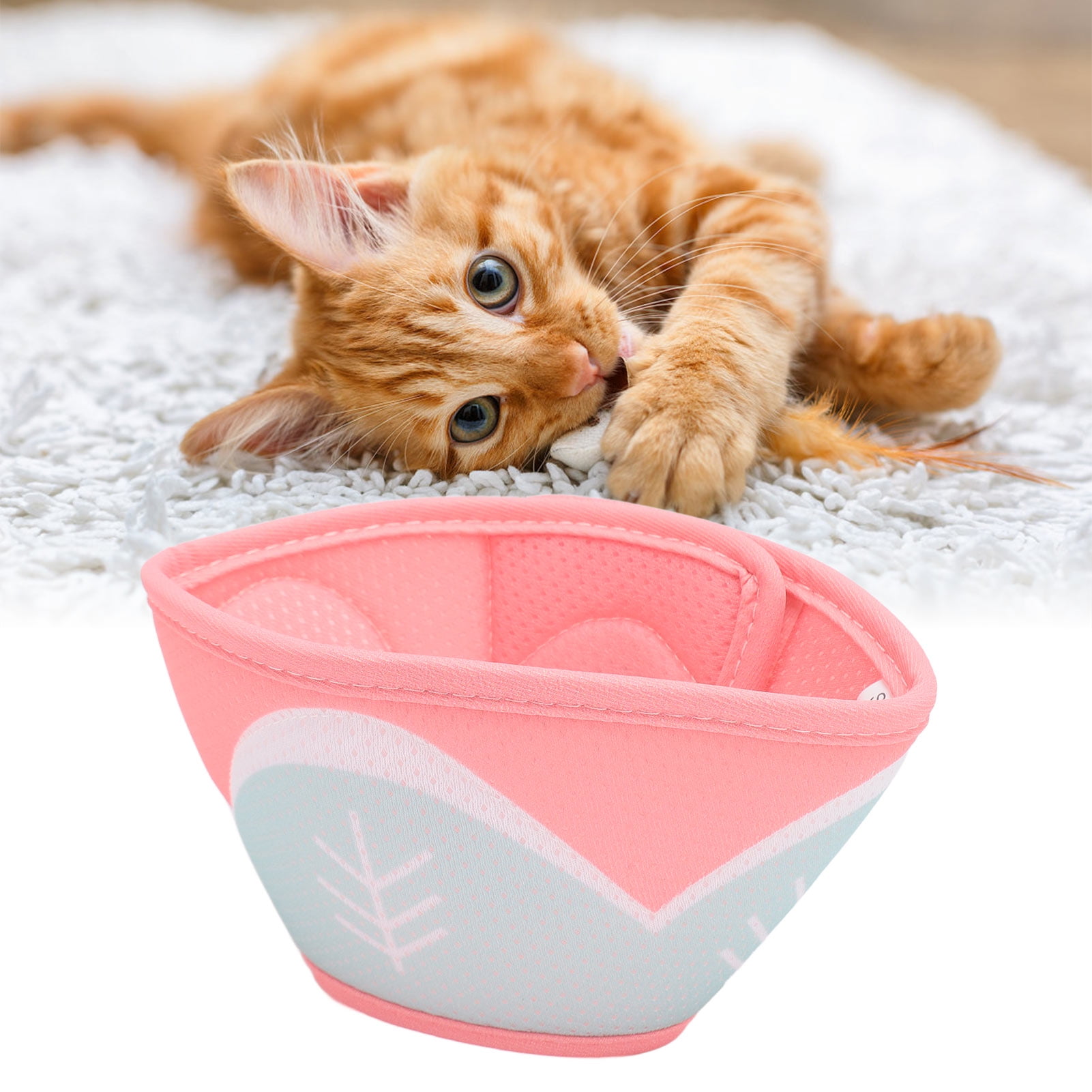 Cat Cones S Adjustable Cat Cone Collar Soft Recovery Collar, Cute E Collar For Cats After Surgery Cat Neck Cones To Stop Licking For Cats Small Dogs Cat Collar Kitten Cone