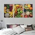 thumbnail image 3 of ONETECH Fresh Healthy Fruits Kitchen Canvas Wall Art Picture 12''x16''X3 Panels, 3 of 4