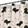 thumbnail image 3 of Dachshund Dog Shower Curtain 72"x72" ,Bathroom Decorative Shower Curtains Set with 12 Hooks,Modern Waterproof Washable Shower Curtain, 3 of 6
