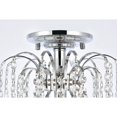 thumbnail image 4 of Elegant Lighting Falls 1 Light Chrome Flush Mount Clear Royal Cut Crystal, 4 of 8