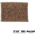 thumbnail image 6 of Muka Bathroom Rug Luxurious Silky Chenille,Non Slip Bath Mats for Bathroom Extra Soft and Absorbent Shaggy Bathroom Rugs Machine Washable Comfortable, 6 of 17