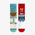 thumbnail image 2 of Cool Socks Mr. Krabs & Squidward Crew Sock SpongeBob Squarepants Nickelodeon 90s Cartoon  for Big, 2 of 3